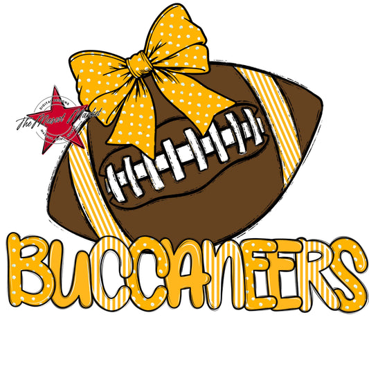Buccaneers Football Spirit Design-Yellow