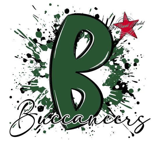 Buccaneers Mascot Splatter-Green