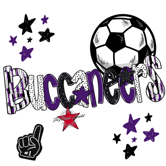 Buccaneers Soccer Scrape-Purple