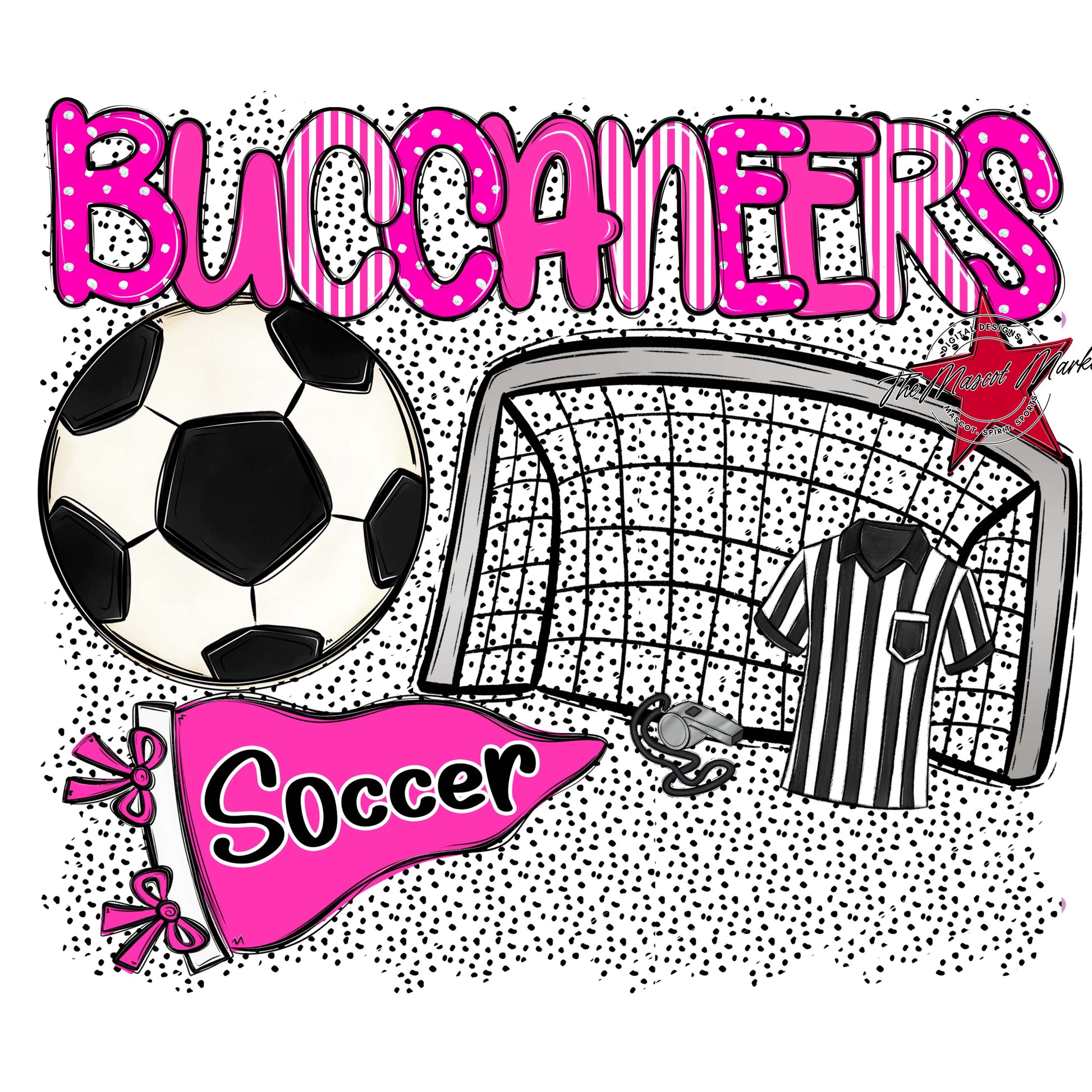 Buccaneers Soccer Spirit-Pink