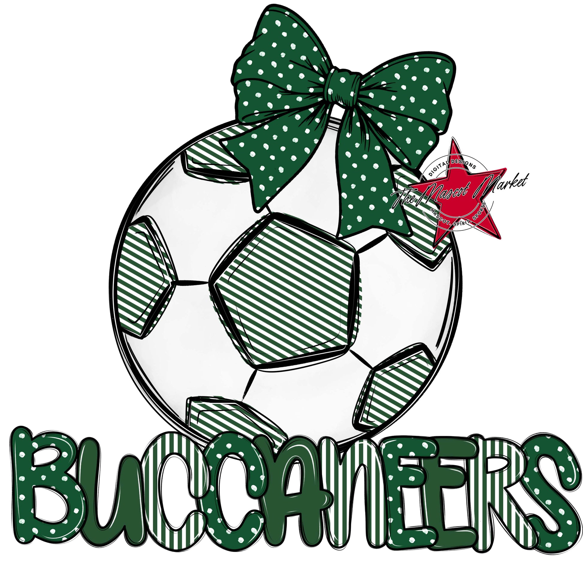 Buccaneers Soccer Spirit Design-Green