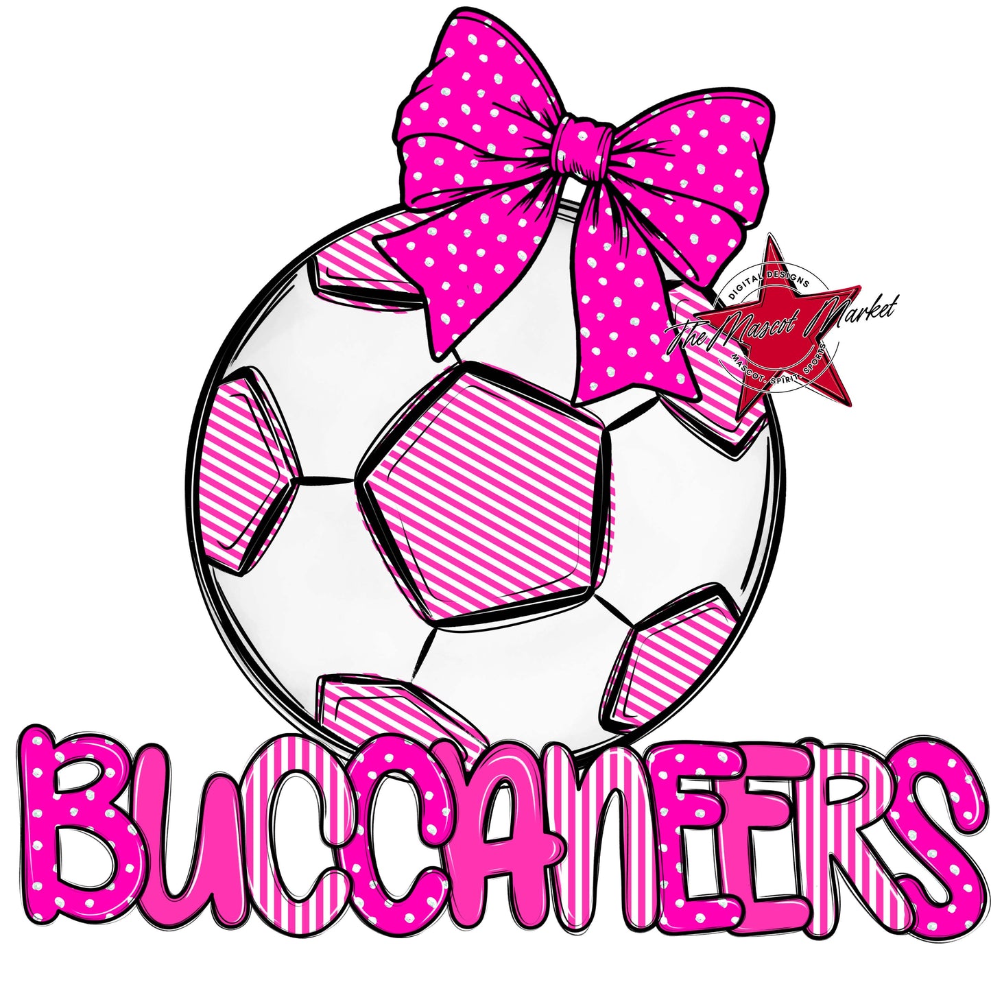 Buccaneers Soccer Spirit Design-Pink