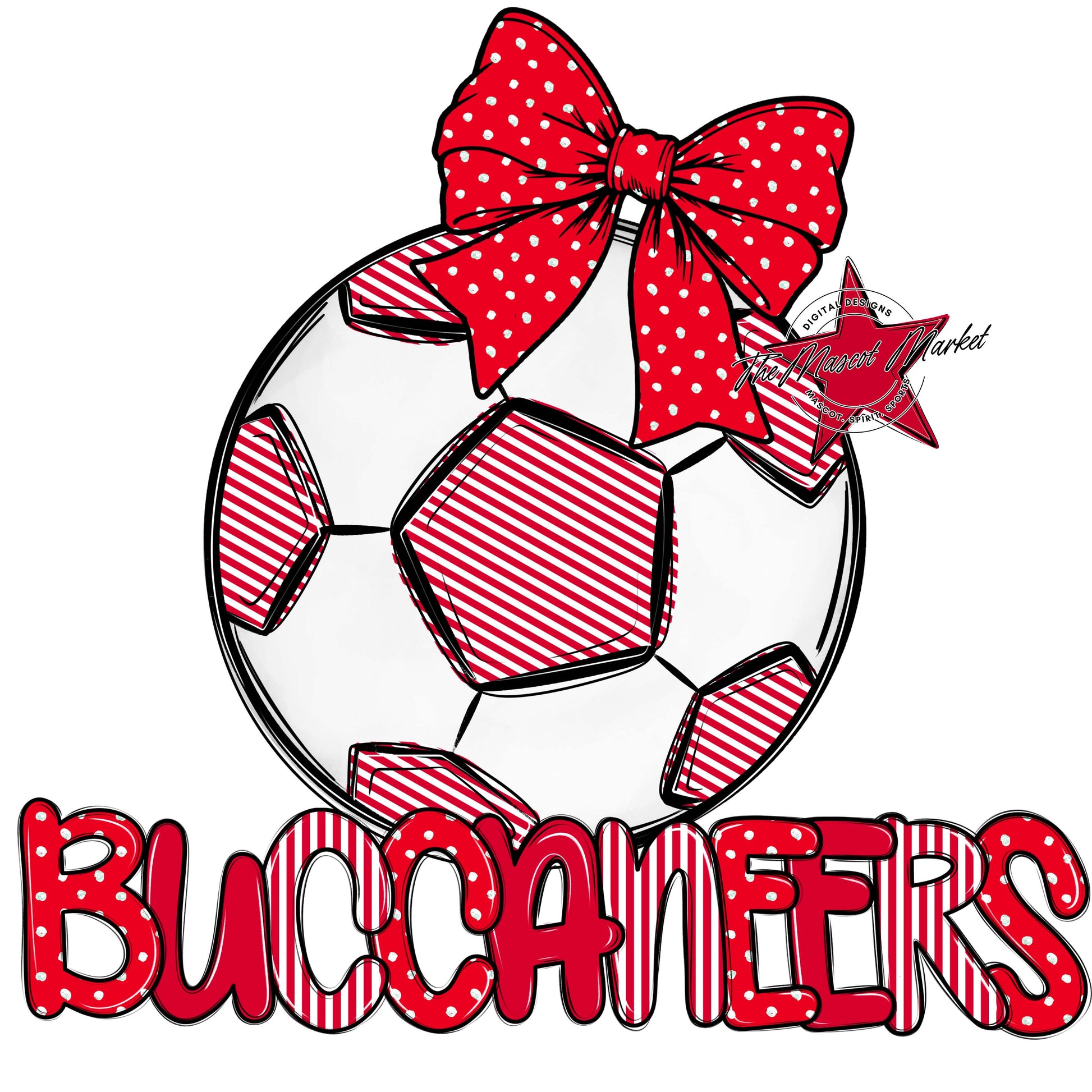Buccaneers Soccer Spirit Design-Red