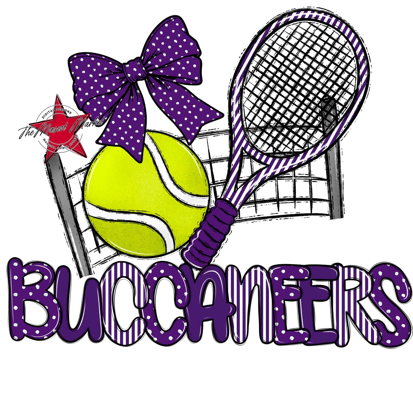 Buccaneers Tennis Spirit Design-Purple