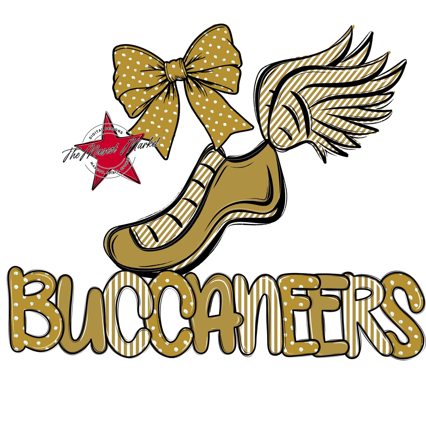 Buccaneers Track Spirit Design-Gold
