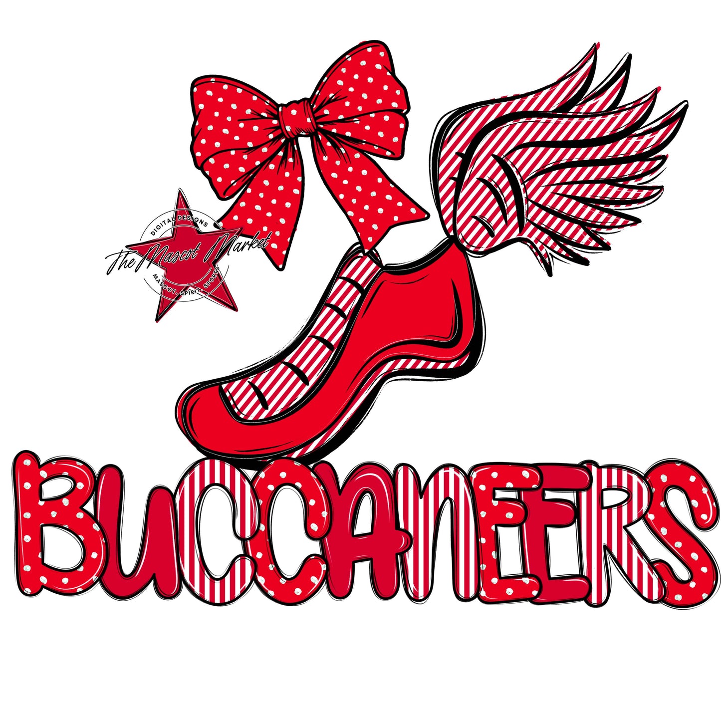 Buccaneers Track Spirit Design-Red