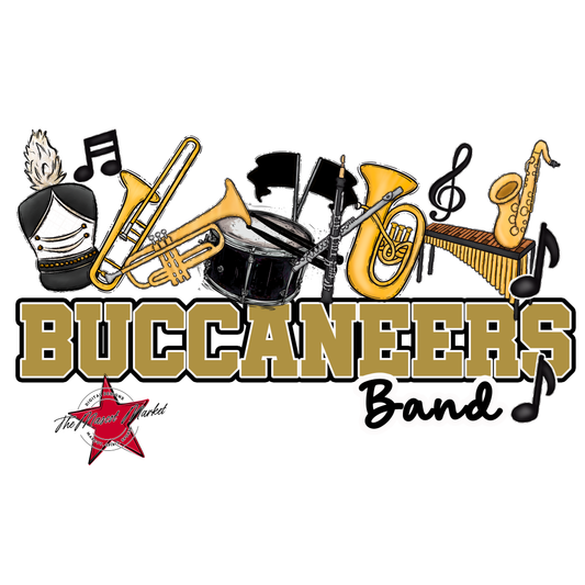 Buccaneers Varsity Band-Gold