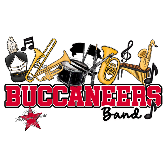 Buccaneers Varsity Band-Red