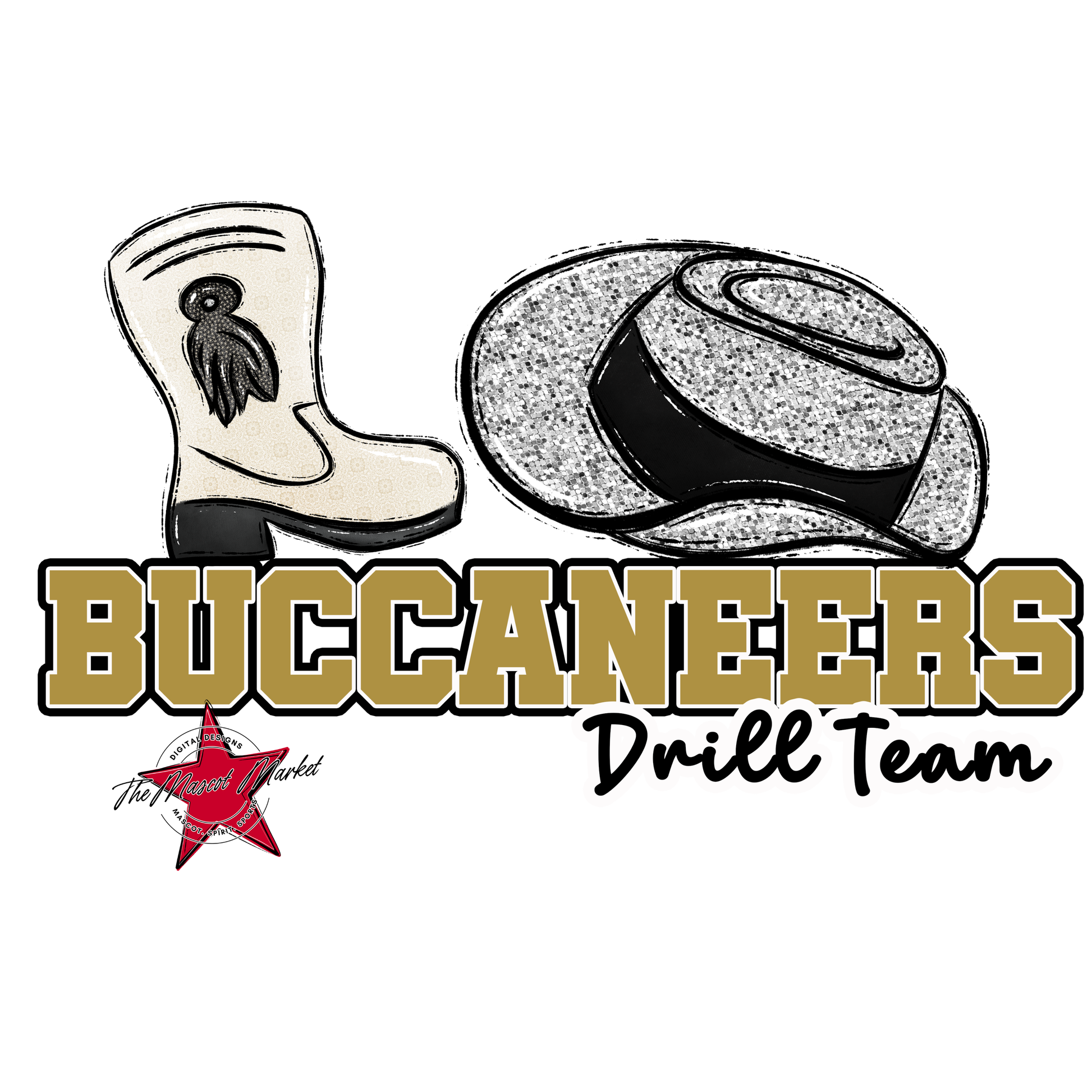 Buccaneers Varsity Drillteam-Gold