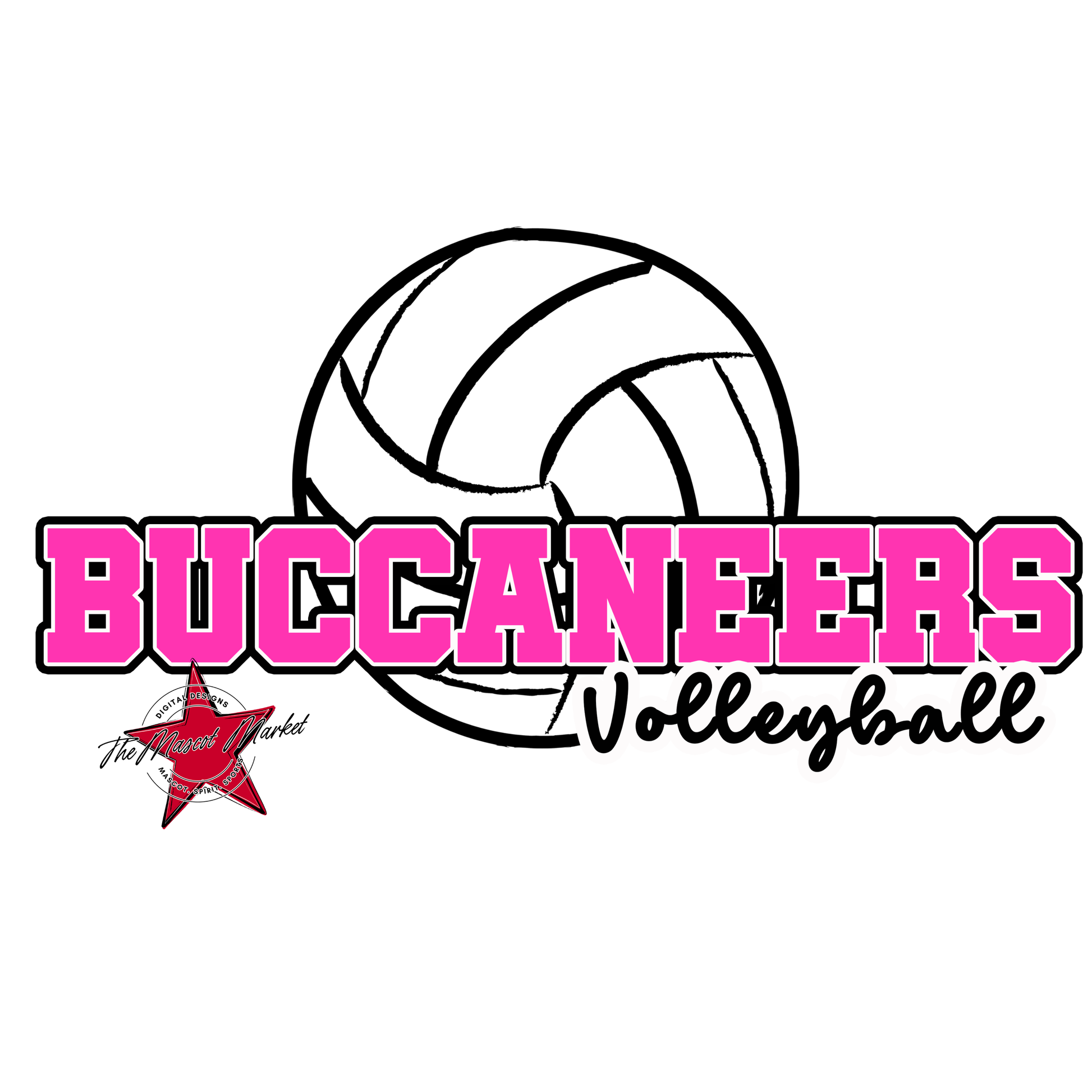 Buccaneers Varsity Volleyball-Pink