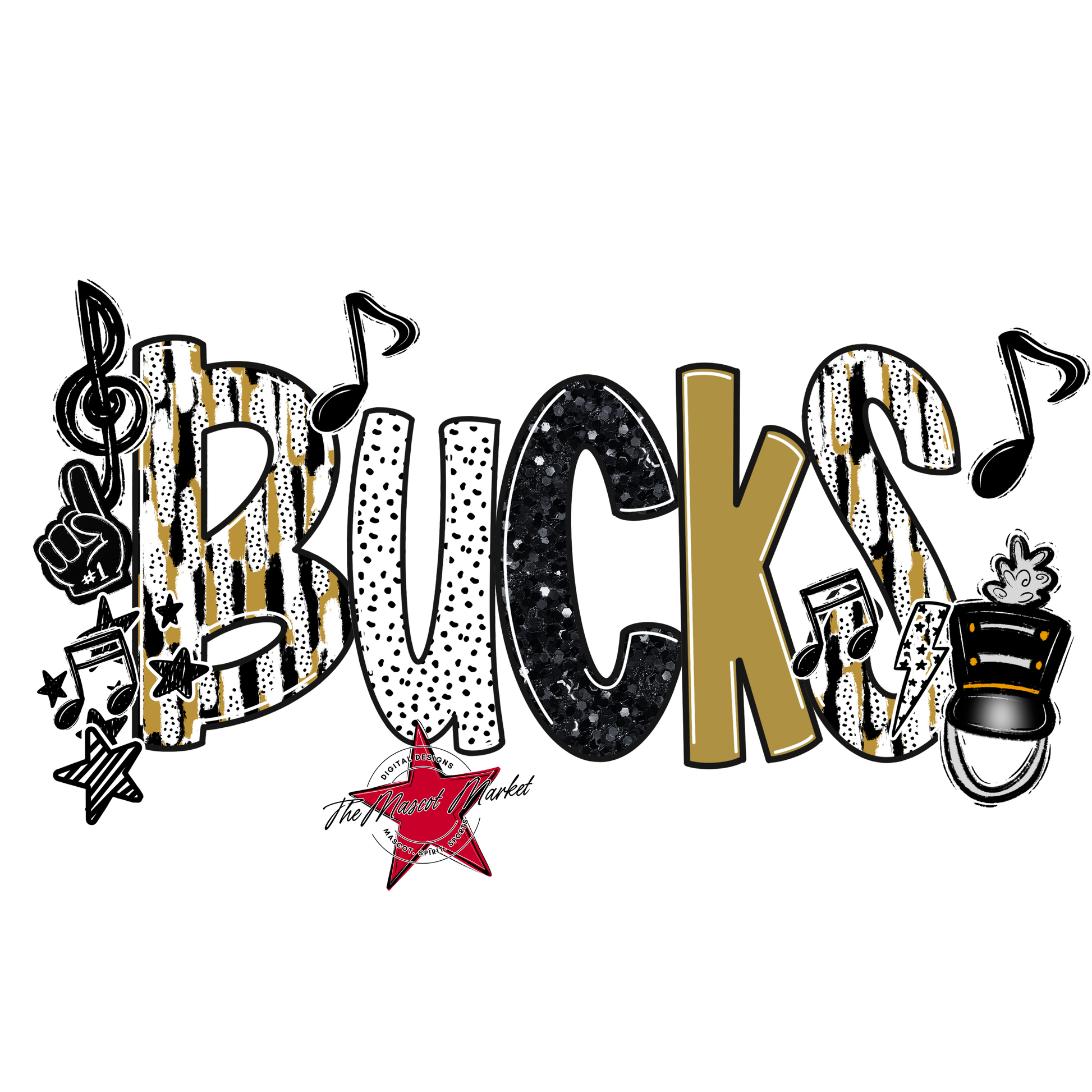Bucks Band Scrape-Gold