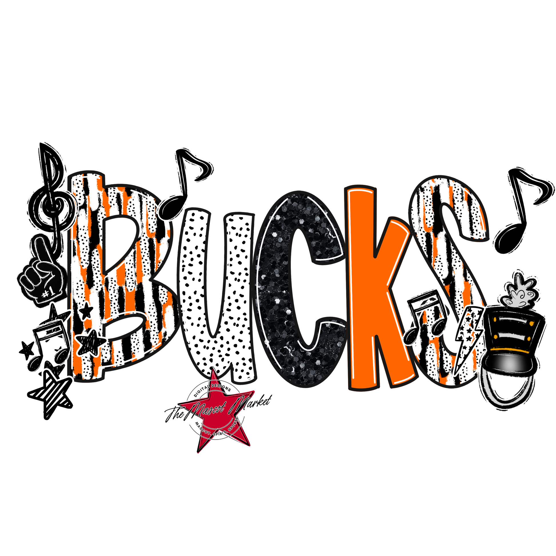 Bucks Band Scrape-Orange