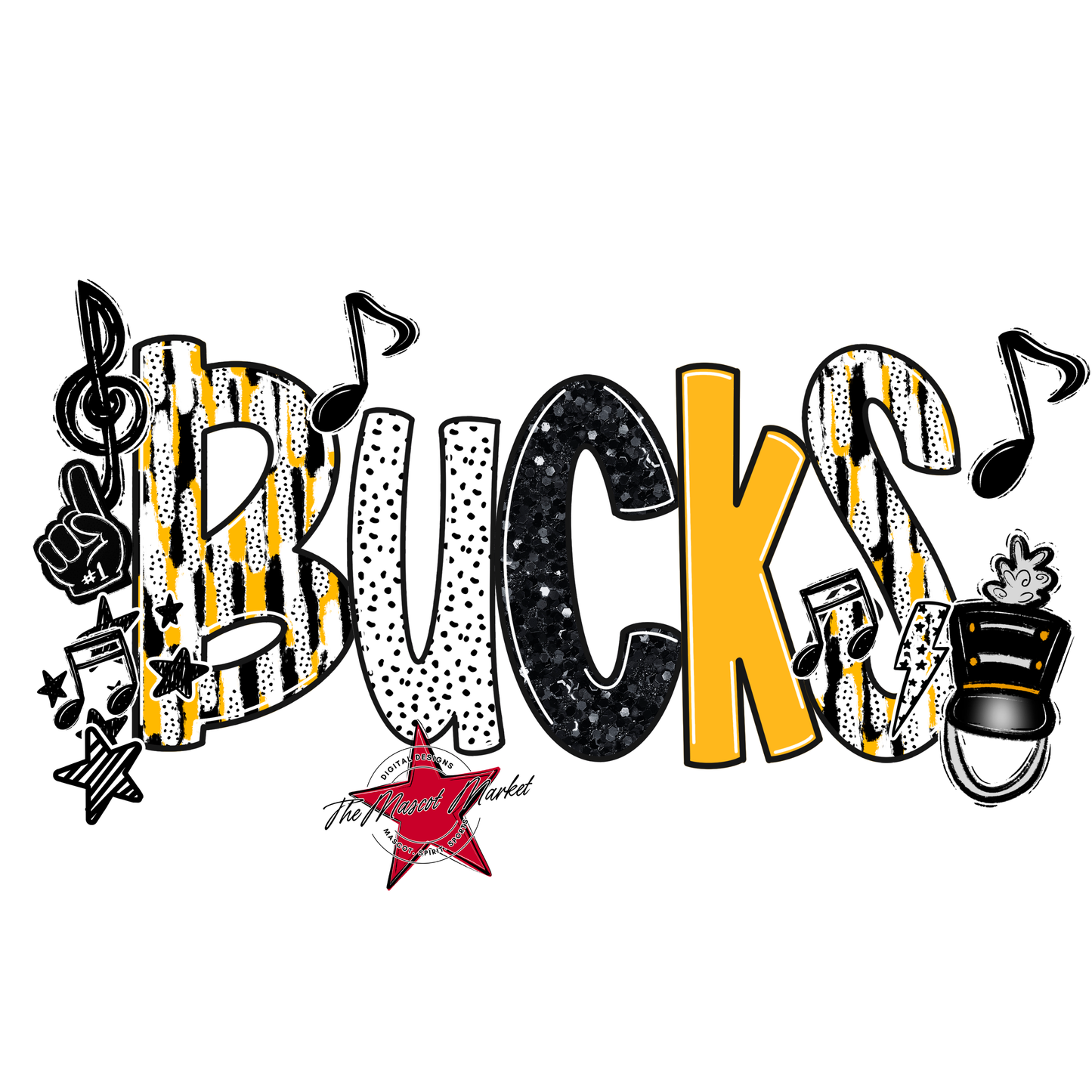 Bucks Band Scrape-Yellow