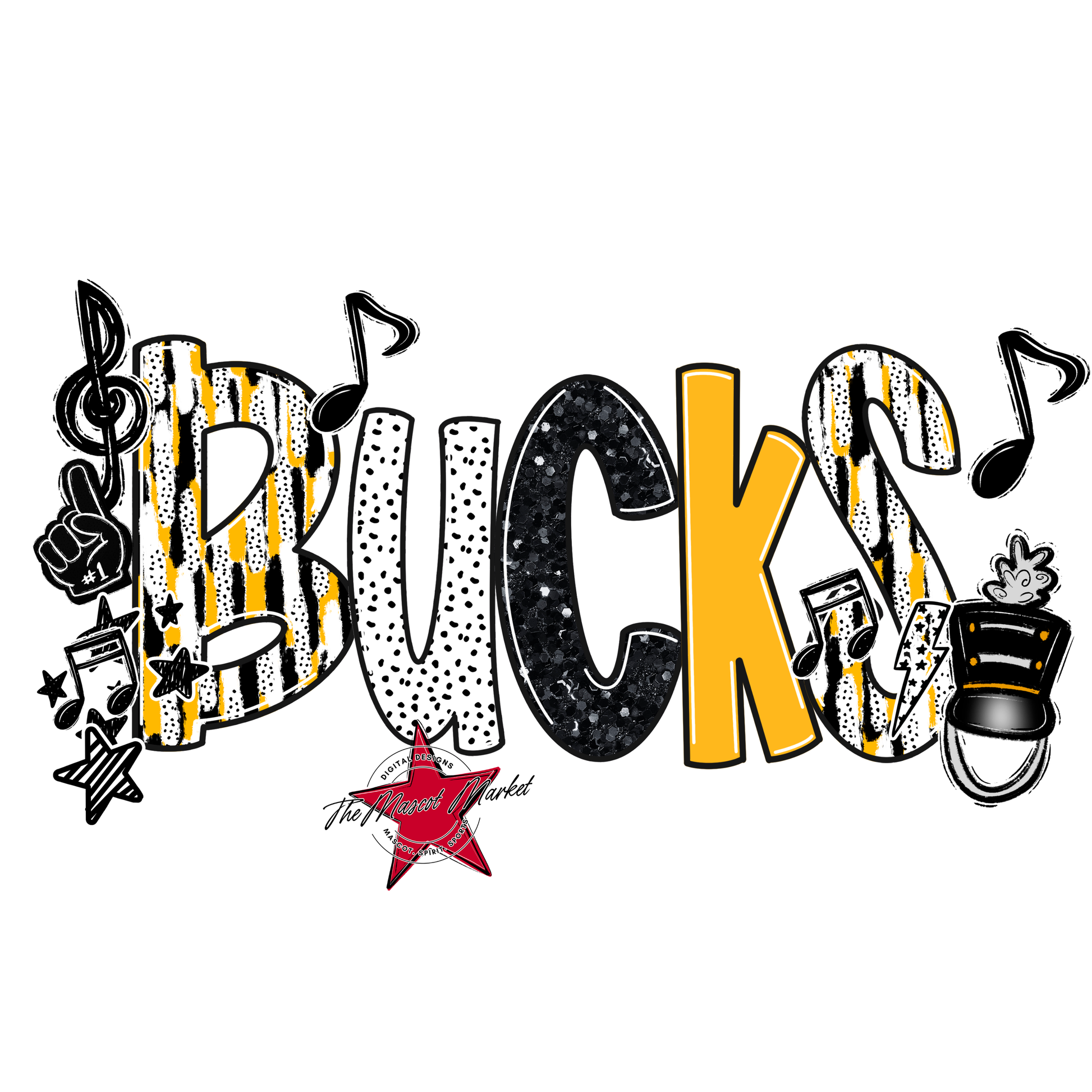 Bucks Band Scrape-Yellow