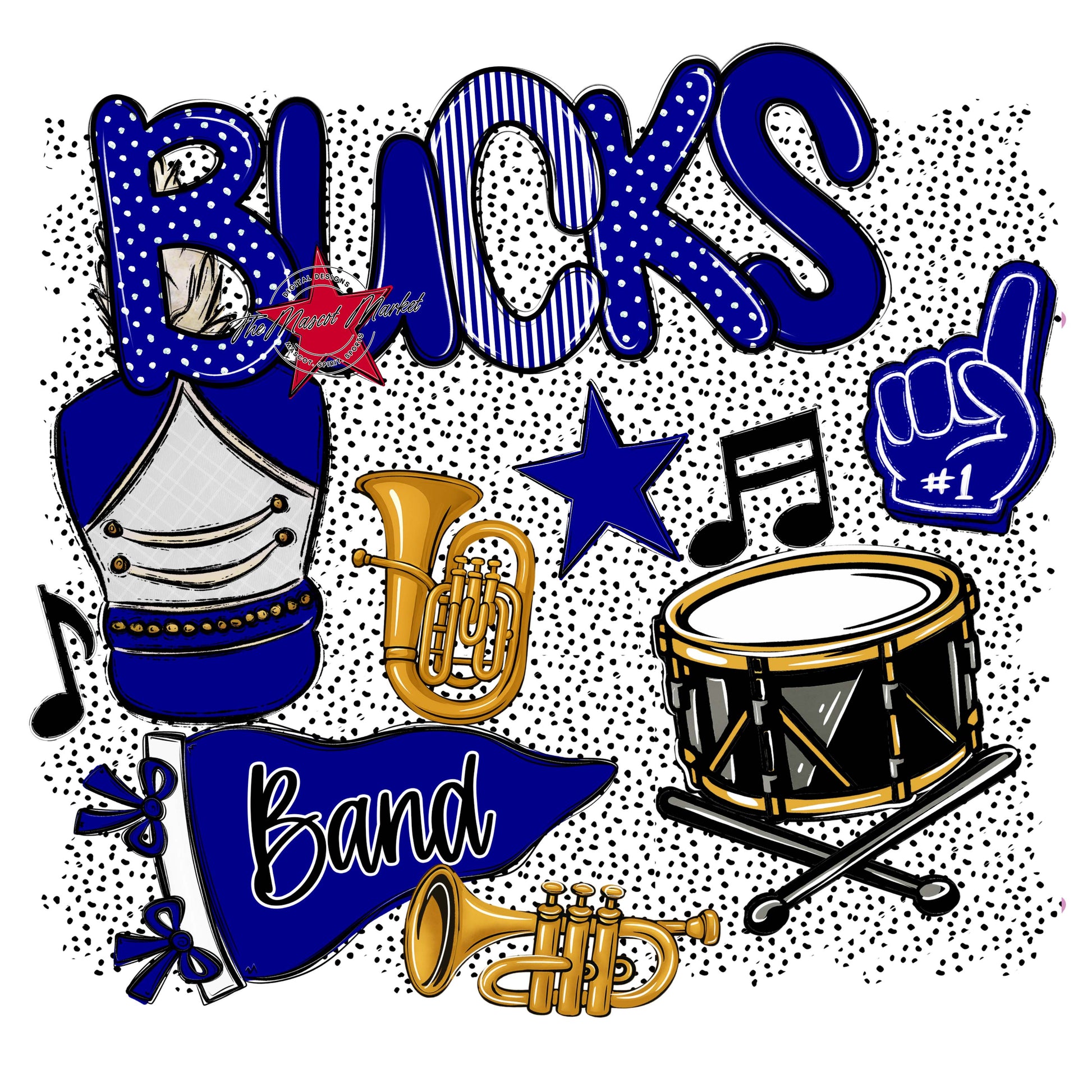 Bucks Band Spirit-Blue