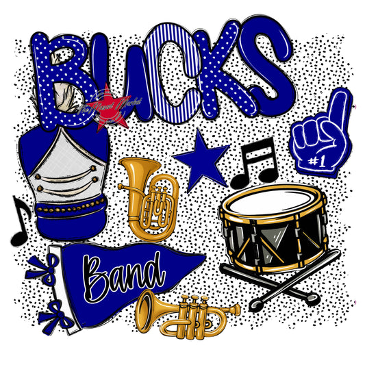Bucks Band Spirit-Blue