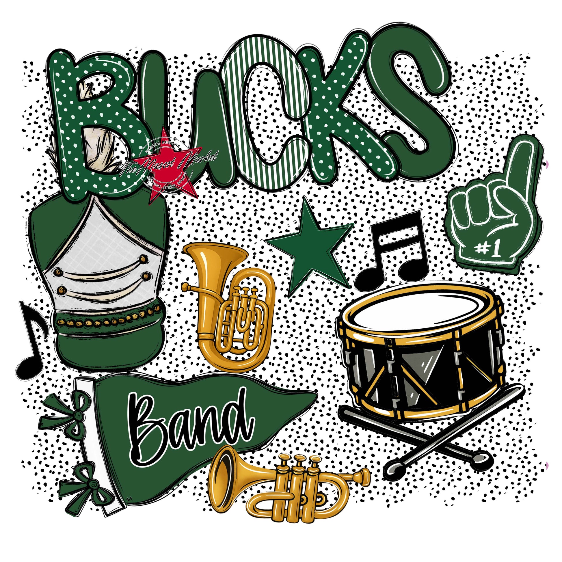 Bucks Band Spirit-Green