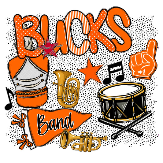 Bucks Band Spirit-Orange
