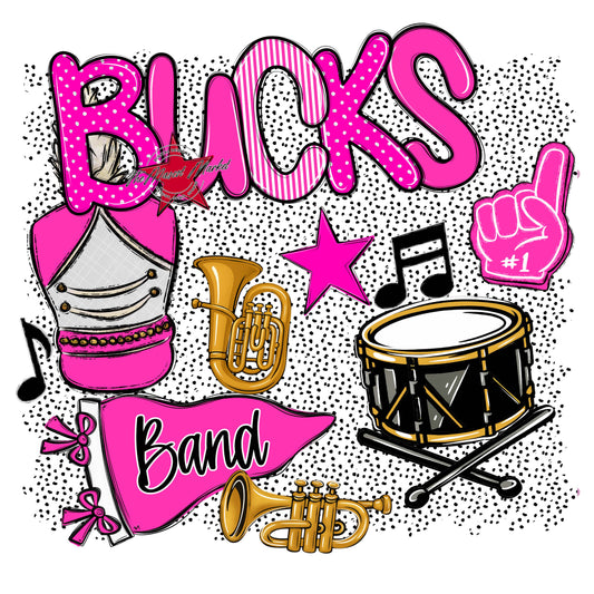 Bucks Band Spirit-Pink