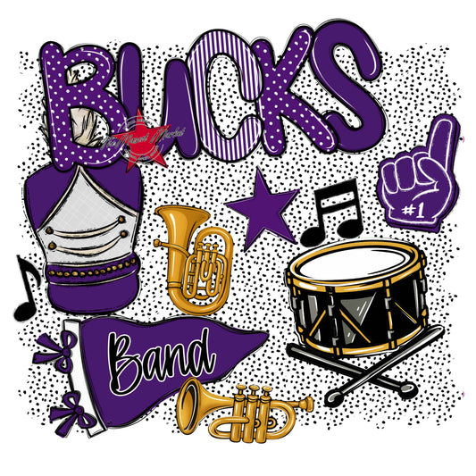 Bucks Band Spirit-Purple