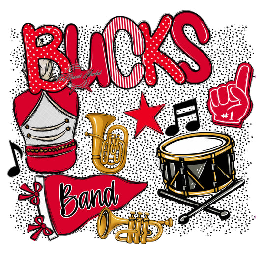 Bucks Band Spirit-Red