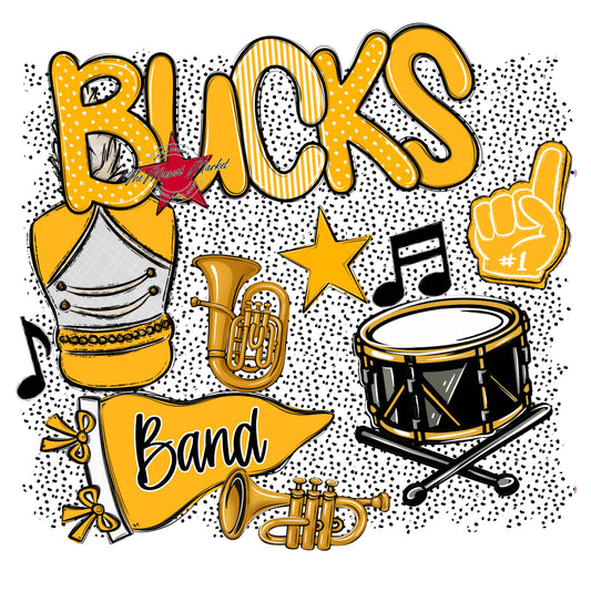 Bucks Band Spirit-Yellow