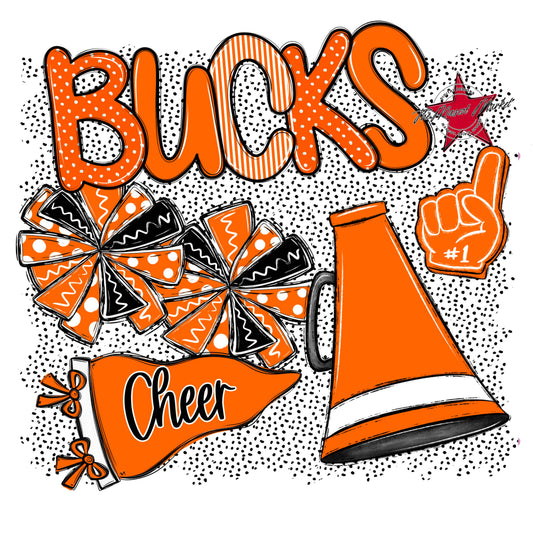 Bucks Cheer Spirit-Orange