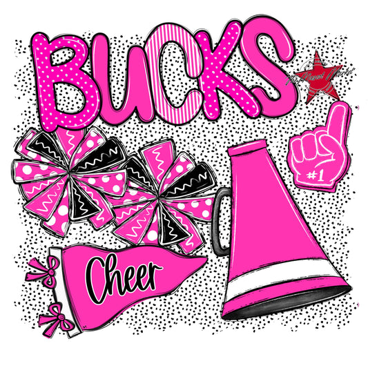 Bucks Cheer Spirit-Pink