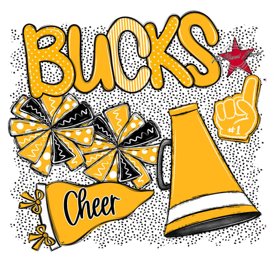 Bucks Cheer Spirit-Yellow