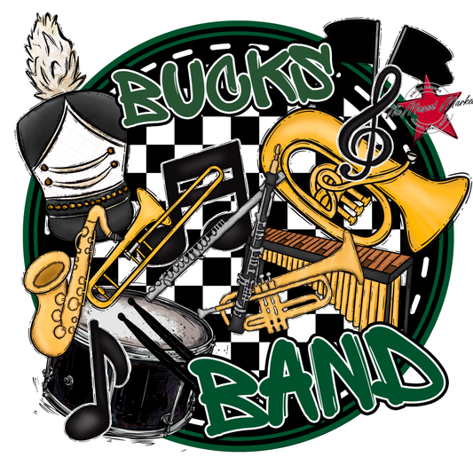Bucks Circle Band Design-Green