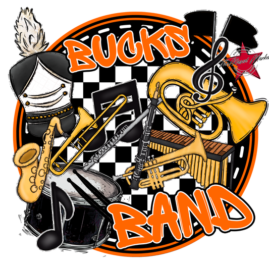 Bucks Circle Band Design-Orange