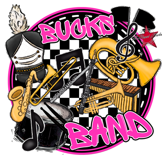 Bucks Circle Band Design-Pink