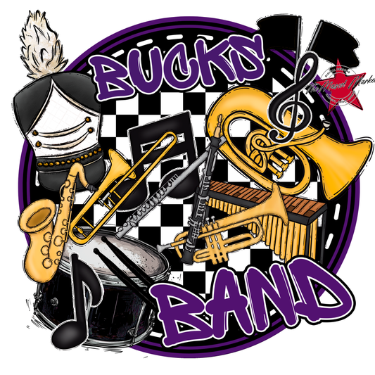 Bucks Circle Band Design-Purple