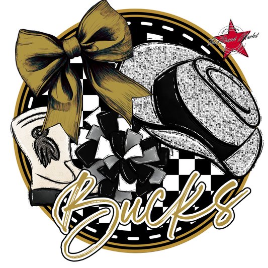 Bucks Circle Drillteam Design-Gold