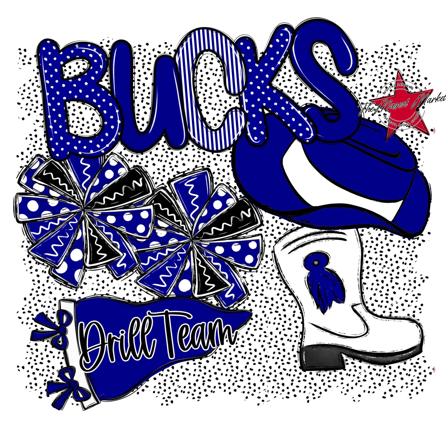 Bucks Drillteam Spirit-Blue