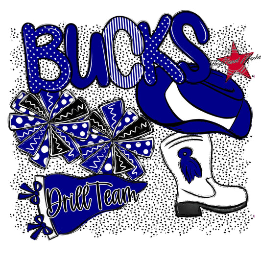 Bucks Drillteam Spirit-Blue
