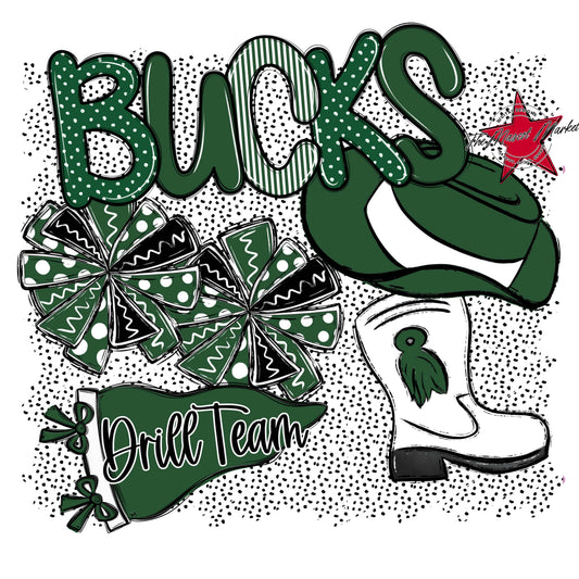 Bucks Drillteam Spirit-Green