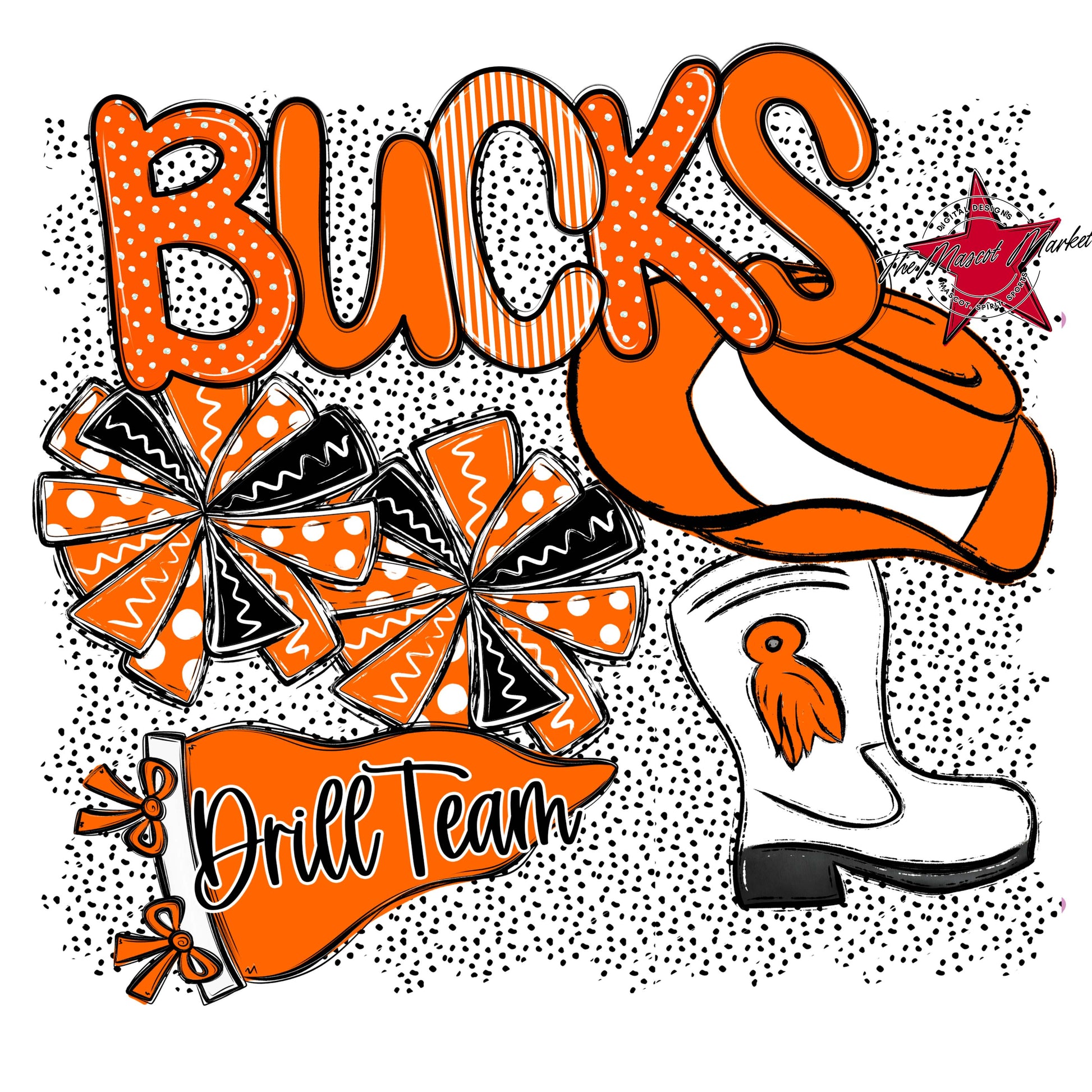 Bucks Drillteam Spirit-Orange