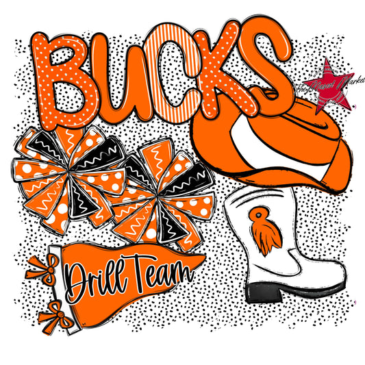 Bucks Drillteam Spirit-Orange