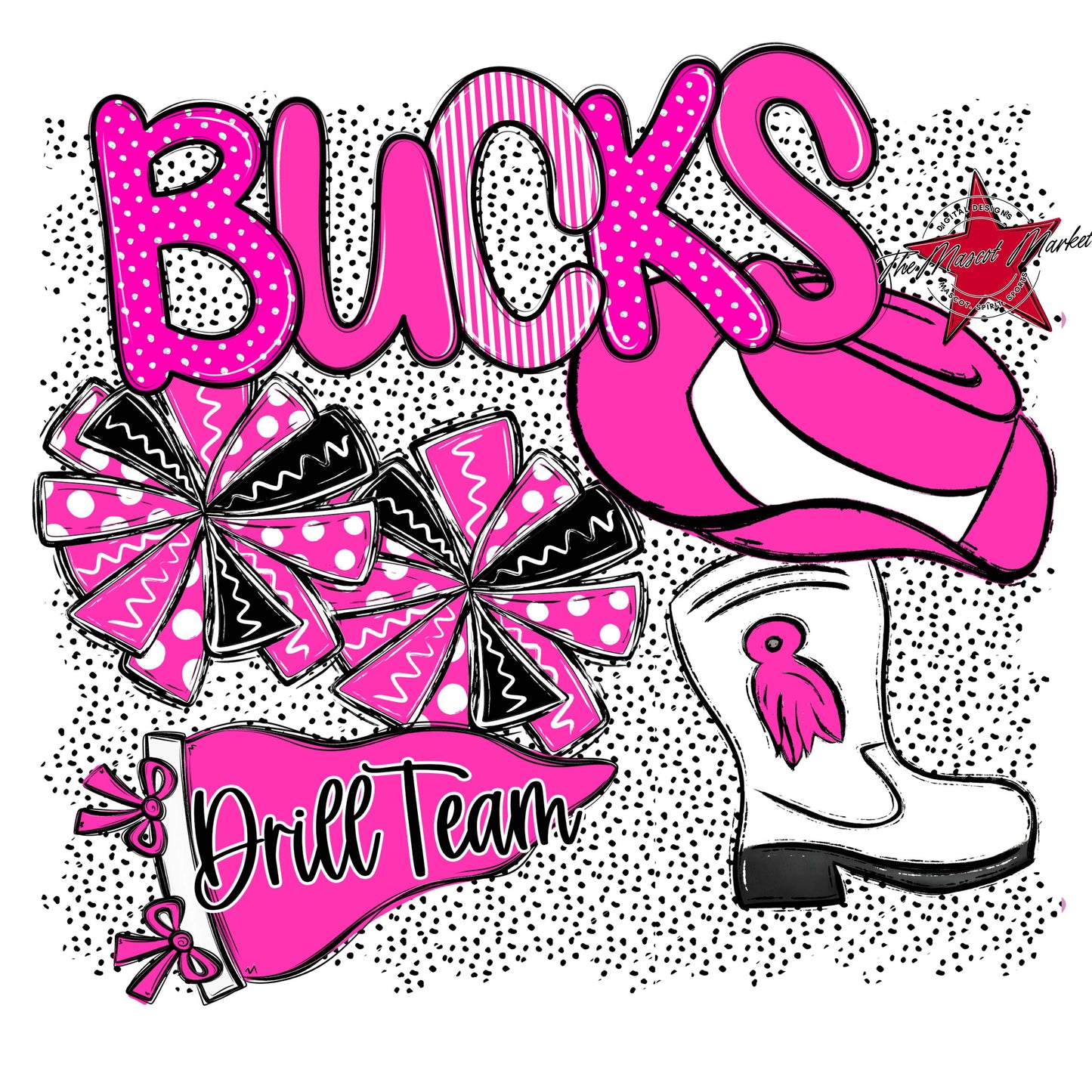 Bucks Drillteam Spirit-Pink