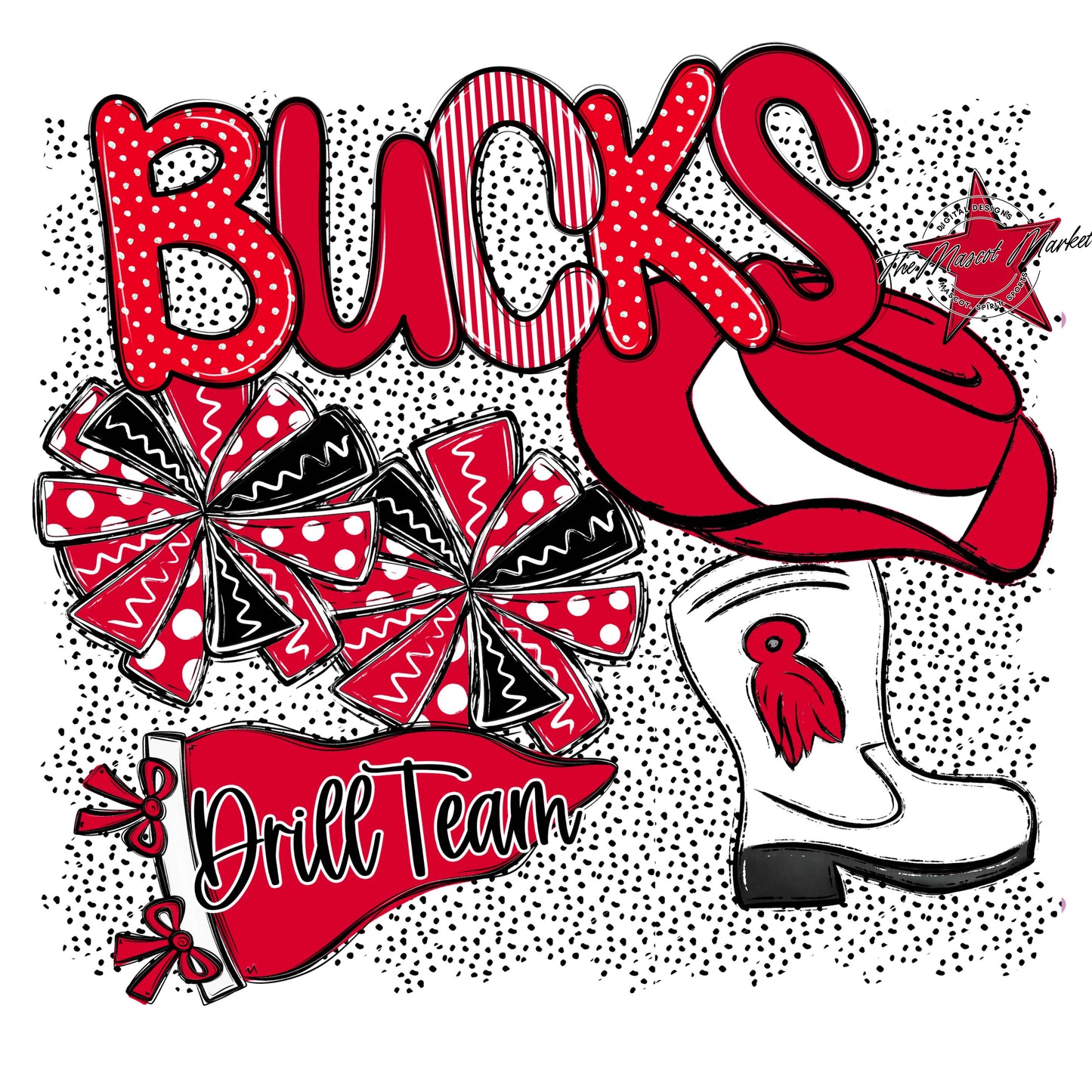 Bucks Drillteam Spirit-Red
