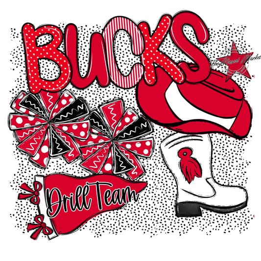 Bucks Drillteam Spirit-Red