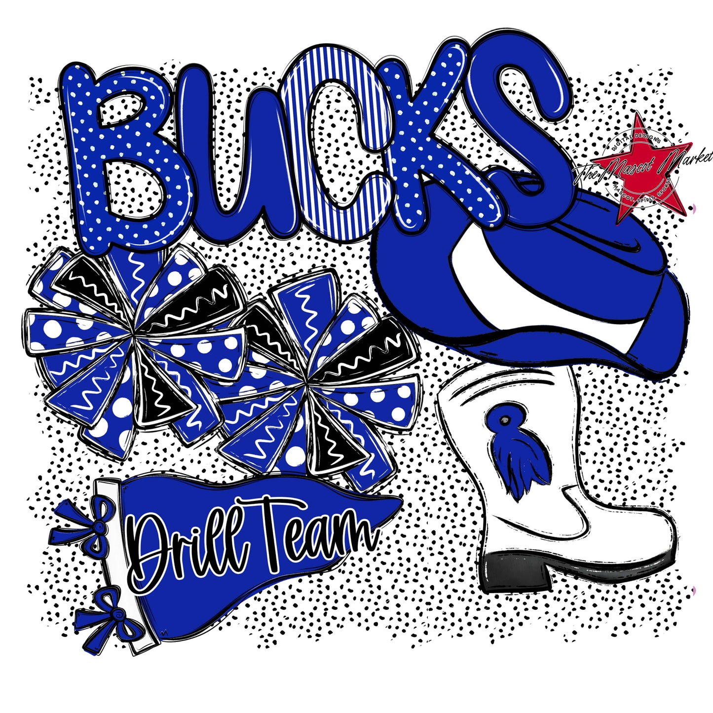 Bucks Drillteam Spirit-Royal Blue