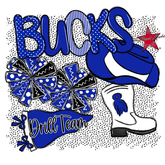 Bucks Drillteam Spirit-Royal Blue