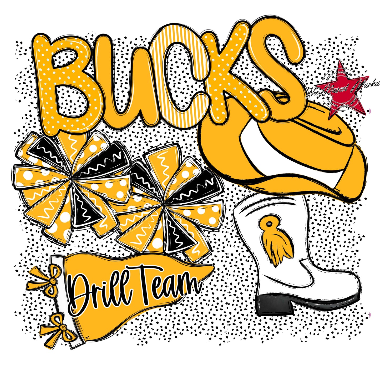 Bucks Drillteam Spirit-Yellow