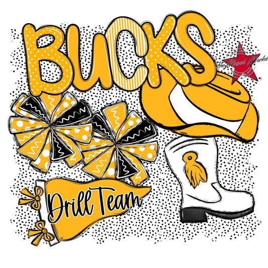 Bucks Drillteam Spirit-Yellow