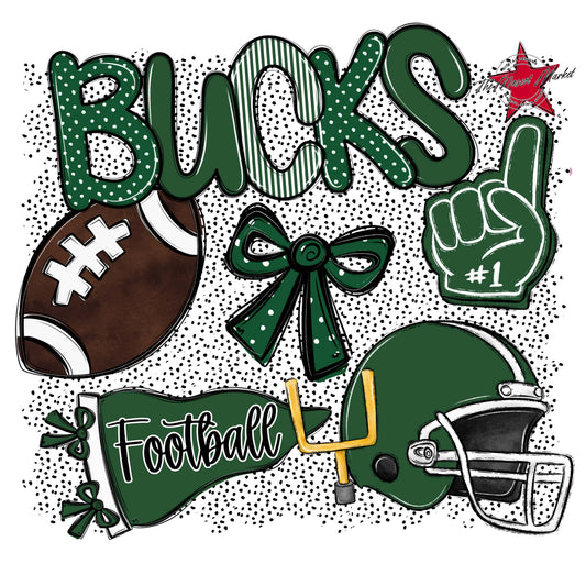 Bucks Football Spirit-Green