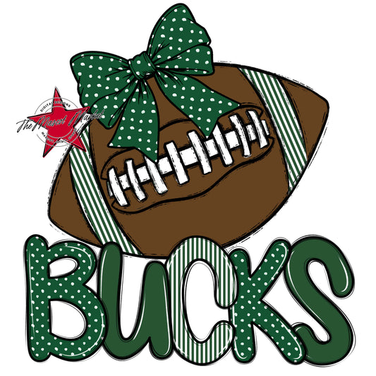 Bucks Football Spirit Design-Green