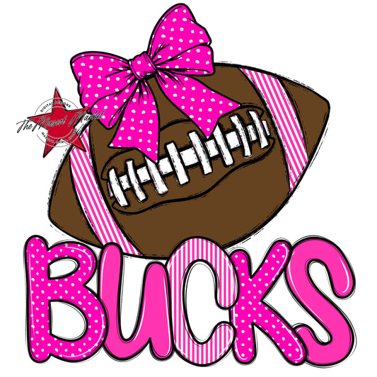 Bucks Football Spirit Design-Pink