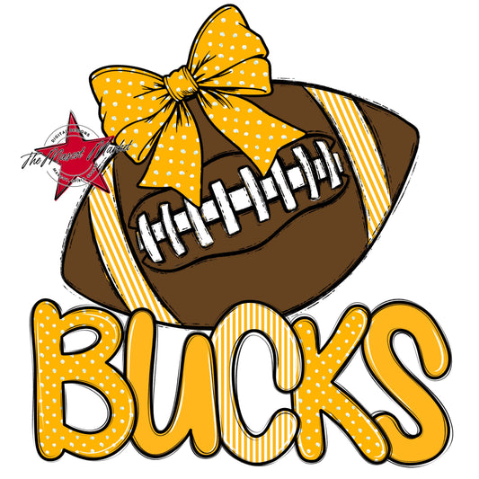 Bucks Football Spirit Design-Yellow